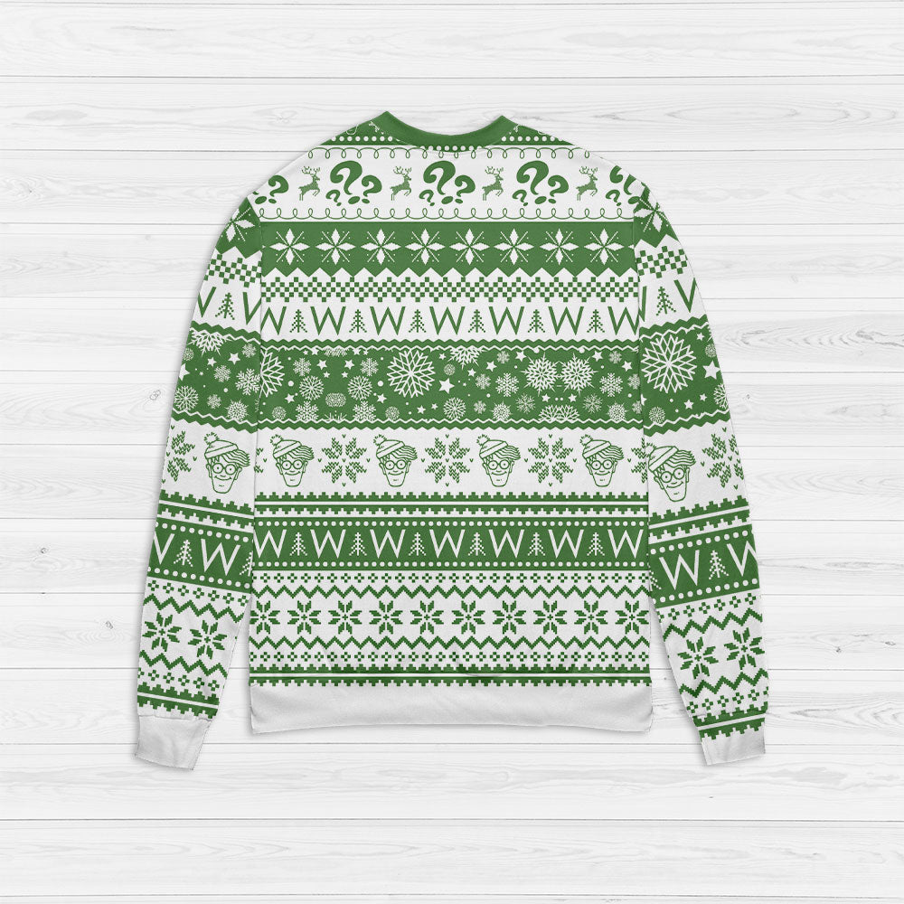 Where’s Wally Where’s Waldo 3D Christmas Sweater - Holiday Gift product image 2