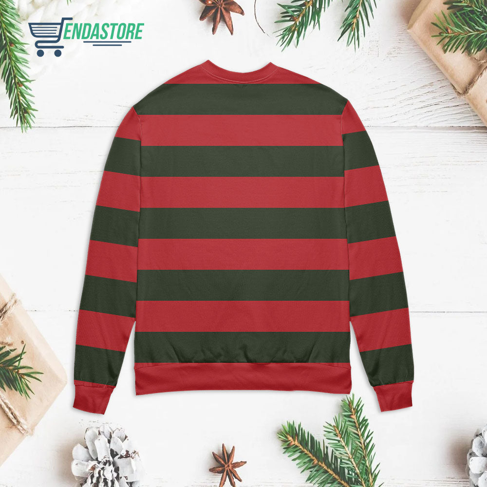 Red and green striped 3D Christmas Sweater - Holiday Gift product image 2