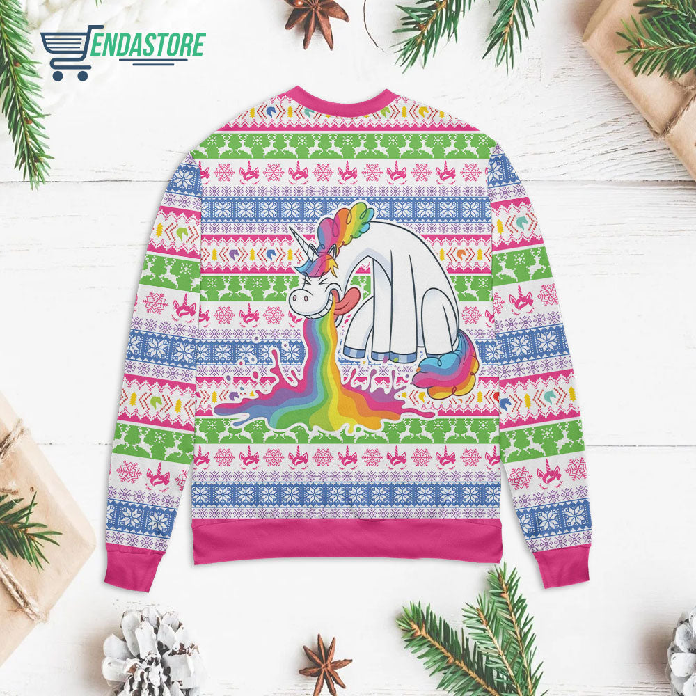 Unicorn believe in magic 3D Christmas Sweater - Holiday Gift product image 2