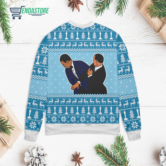 Will Chris Meme Keep my wife’s name out of your f*cking mouth 3D Christmas Sweater - Holiday Gift product image 2