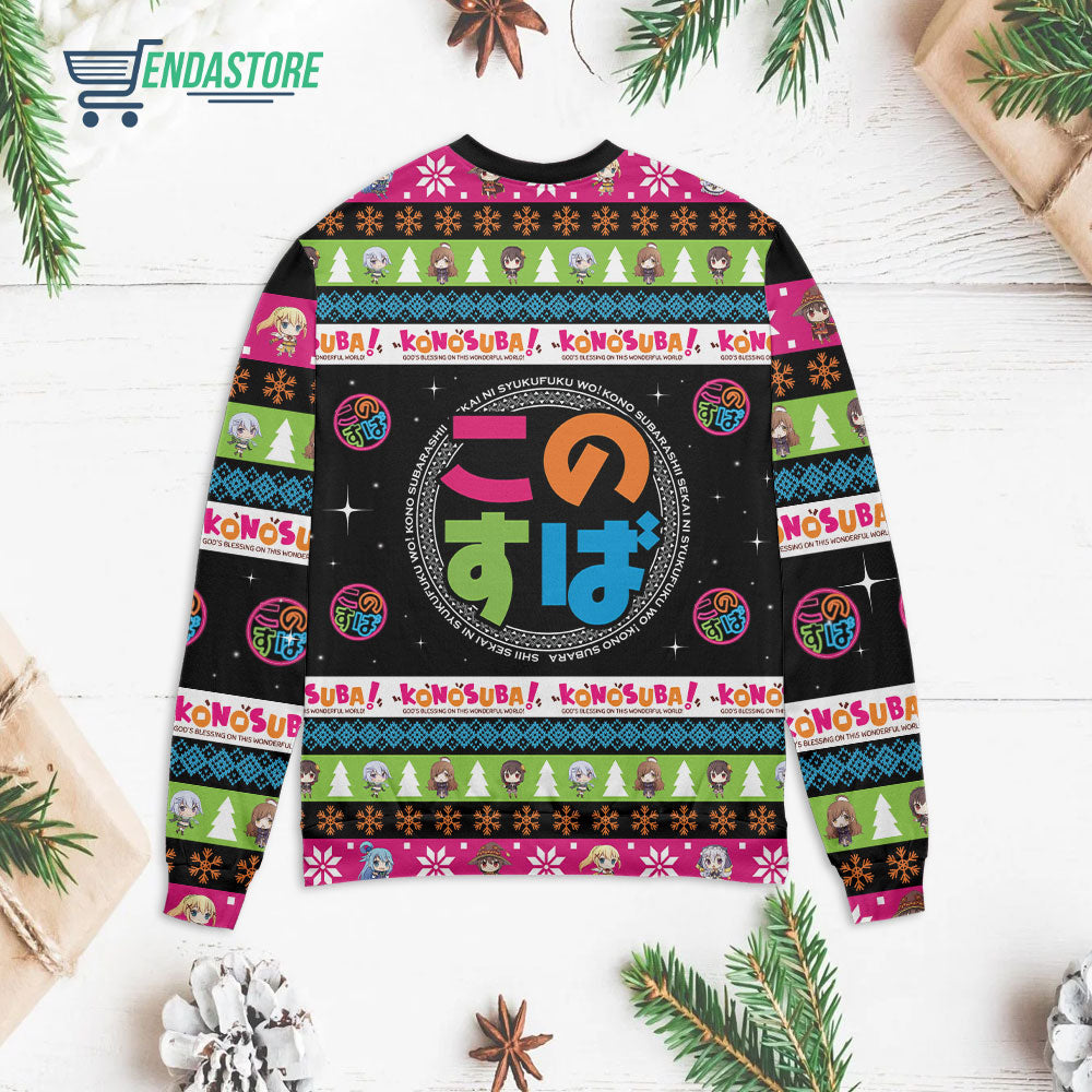 Wonderful Christmas Konosuba 3D Christmas Sweater - Holiday Gift product image 2