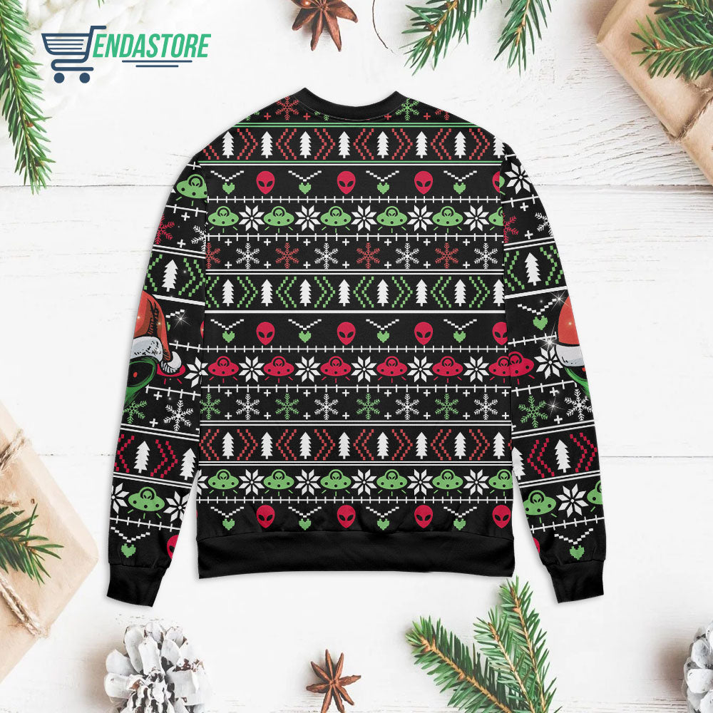 Cool Alien Santa claus 3D Christmas Sweater - Holiday Gift product image 2