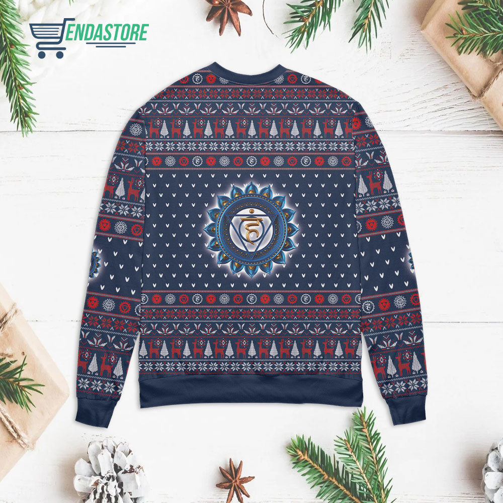 Throat Chakra 3D Christmas Sweater - Holiday Gift product image 2