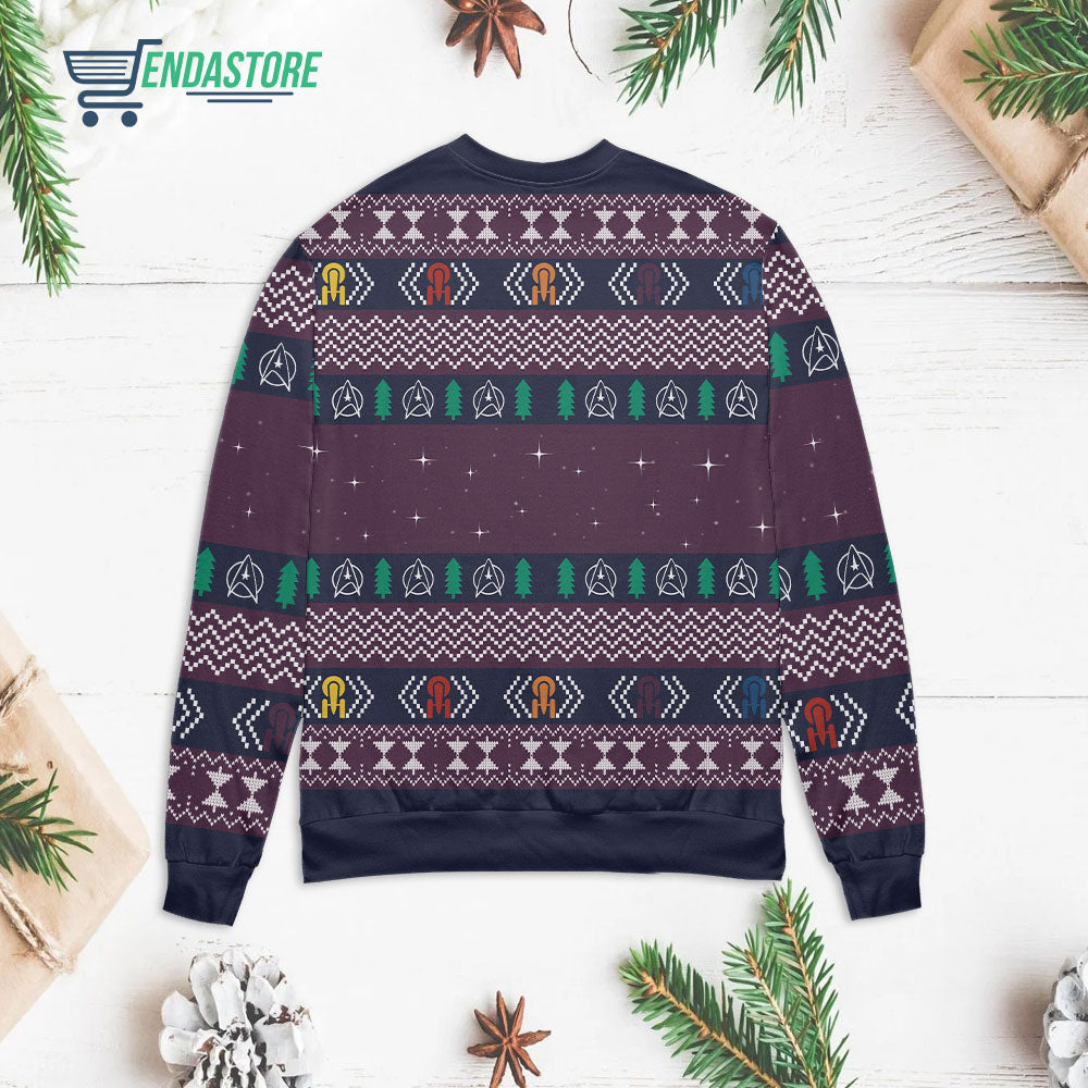 See the galaxy join starfleet 3D Christmas Sweater - Holiday Gift product image 2
