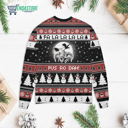 Viking falalalala fus ro dah 3D Christmas Sweater - Holiday Gift product image 2