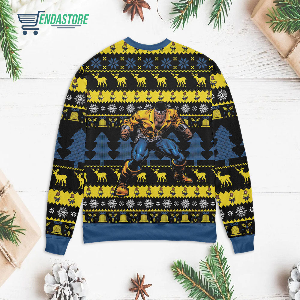 Sweet Christmas Luke Cage 3D Christmas Sweater - Holiday Gift product image 2