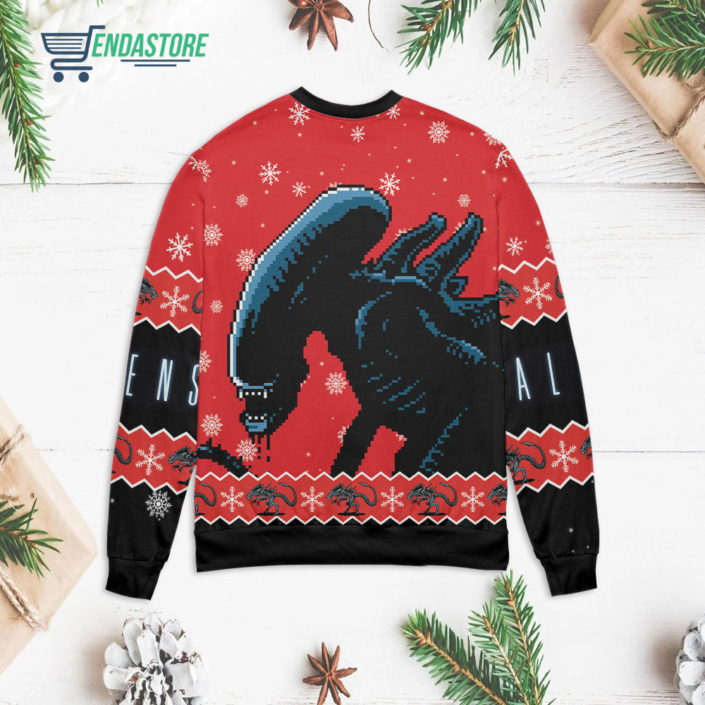 Alien Xenomorph 3D Christmas Sweater - Holiday Gift product image 2