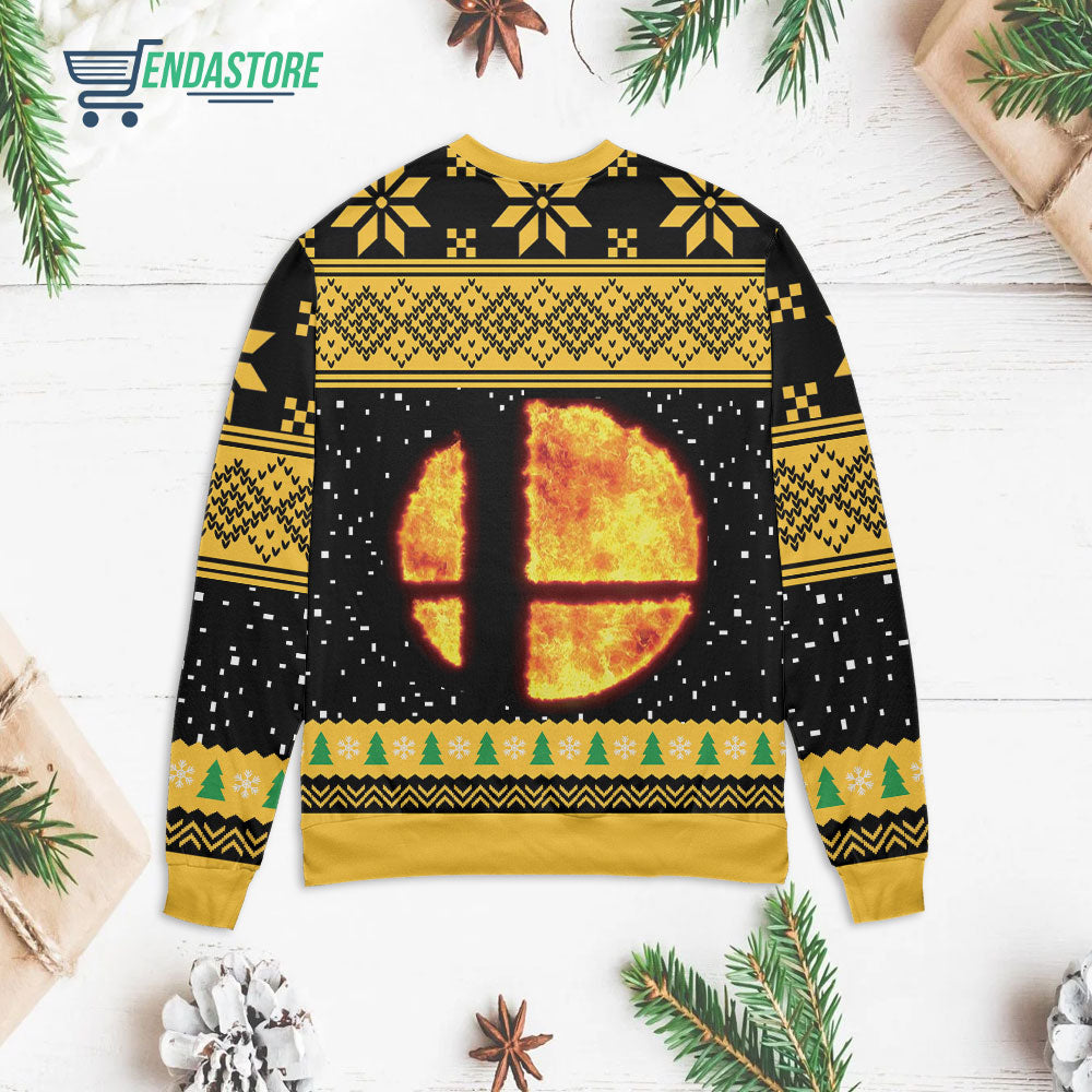Super Smash Bros Merry Smashmas 3D Christmas Sweater - Holiday Gift product image 2