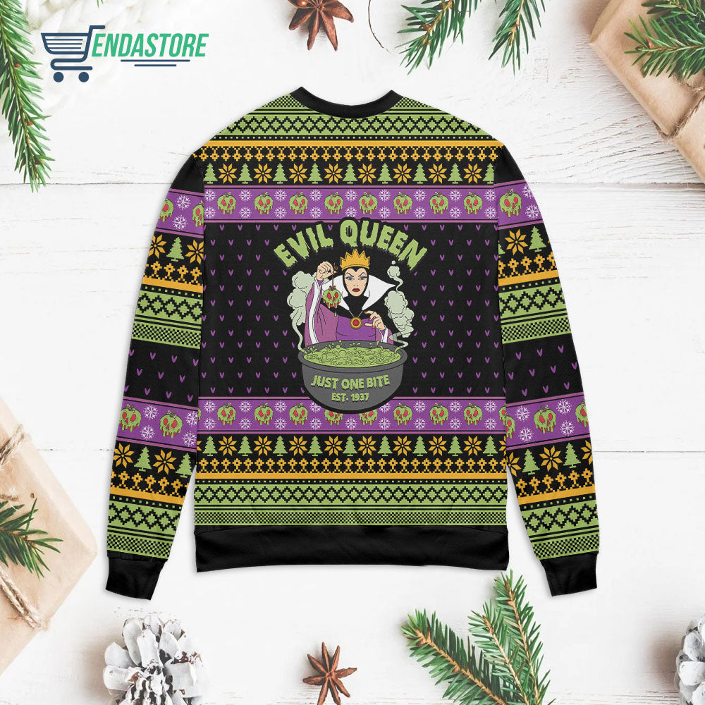Evil queen just one bite 3D Christmas Sweater - Holiday Gift product image 2