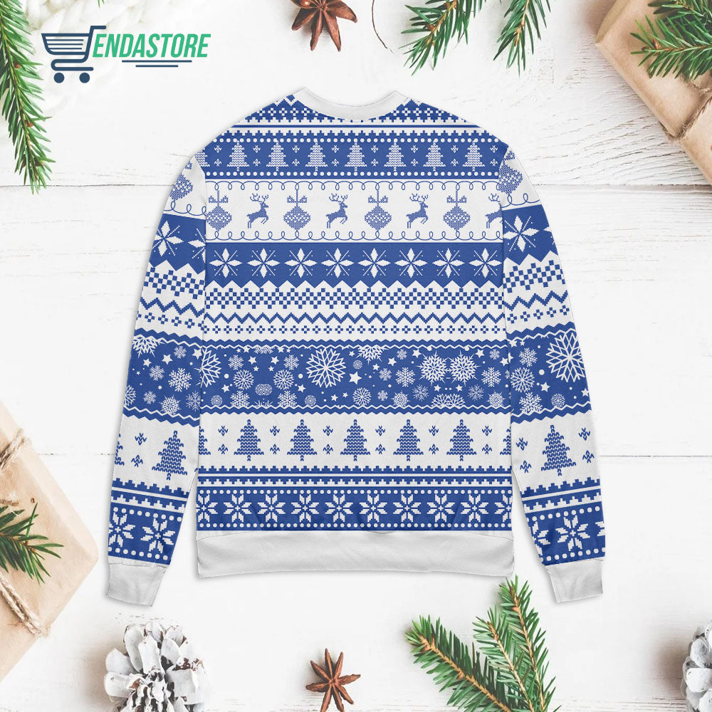 Playing volleyball have a holly volley 3D Christmas Sweater - Holiday Gift product image 2