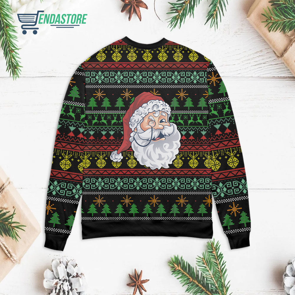 Ask your mom if I’m real Santa Claus 3D Christmas Sweater - Holiday Gift product image 2