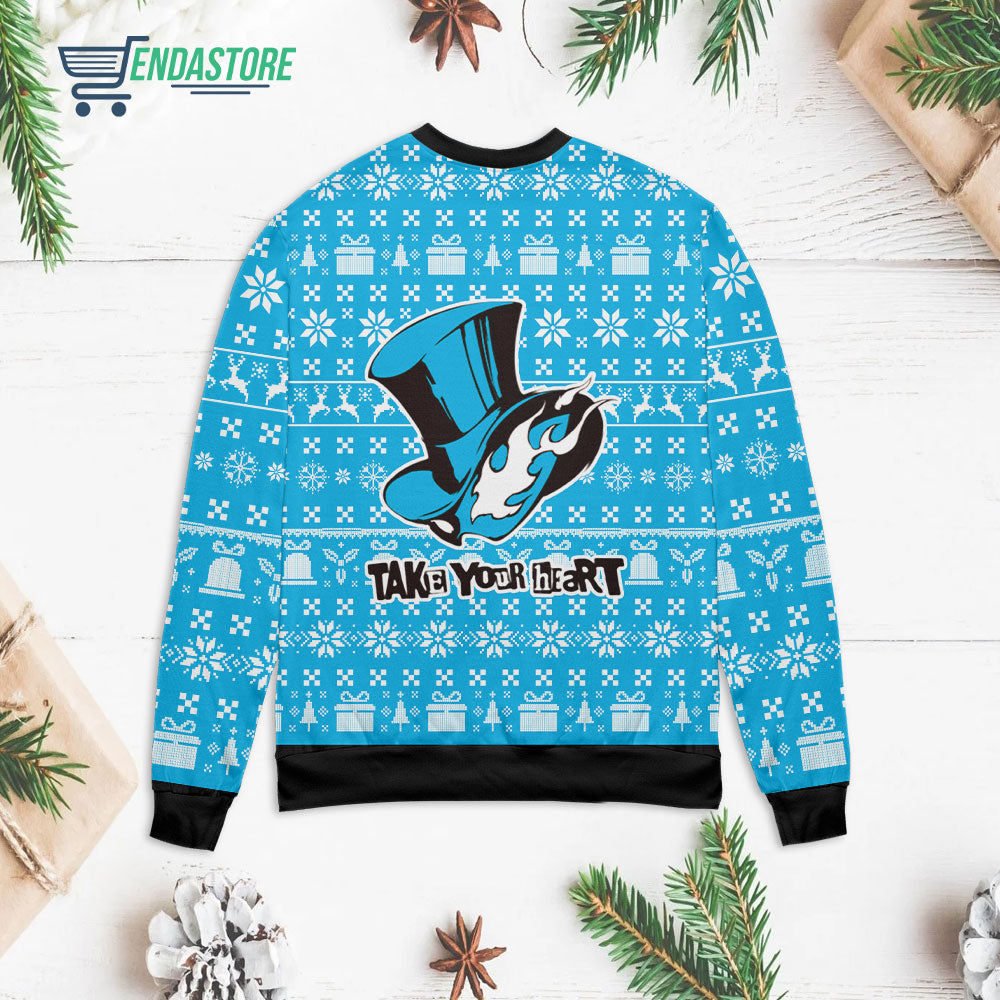 Persona 5 take your heart 3D Christmas Sweater - Holiday Gift product image 2