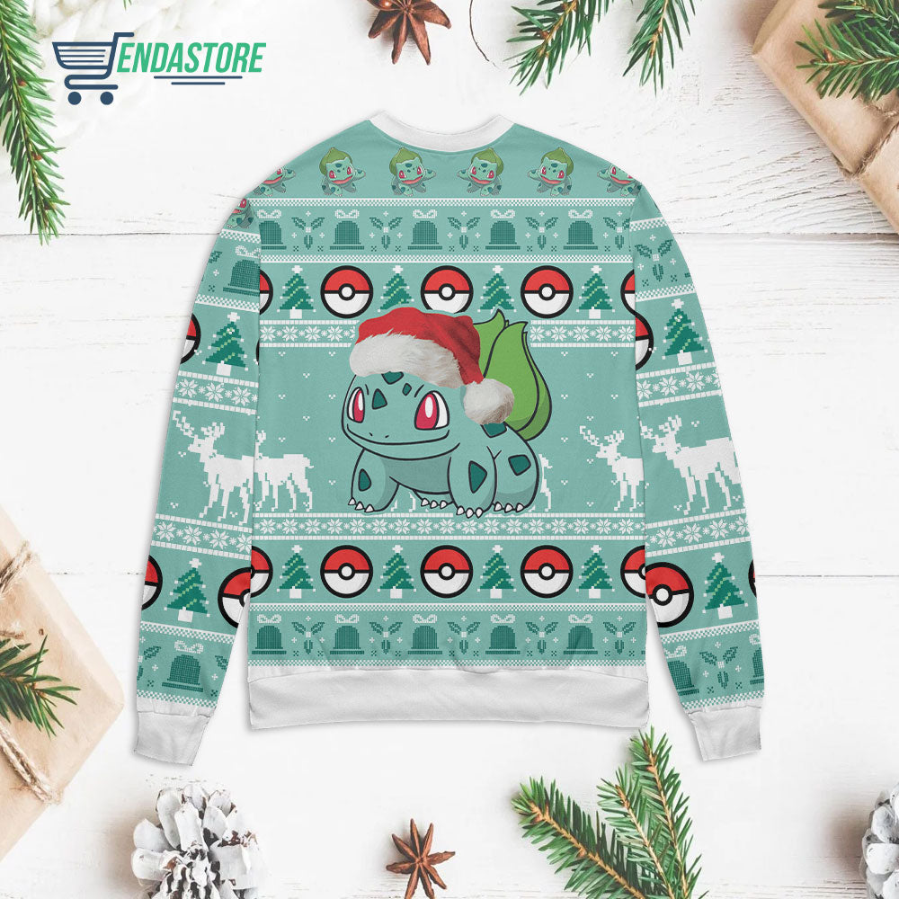 Bulbasaur 3D Ugly Christmas Sweater - Holiday Gift product image 2