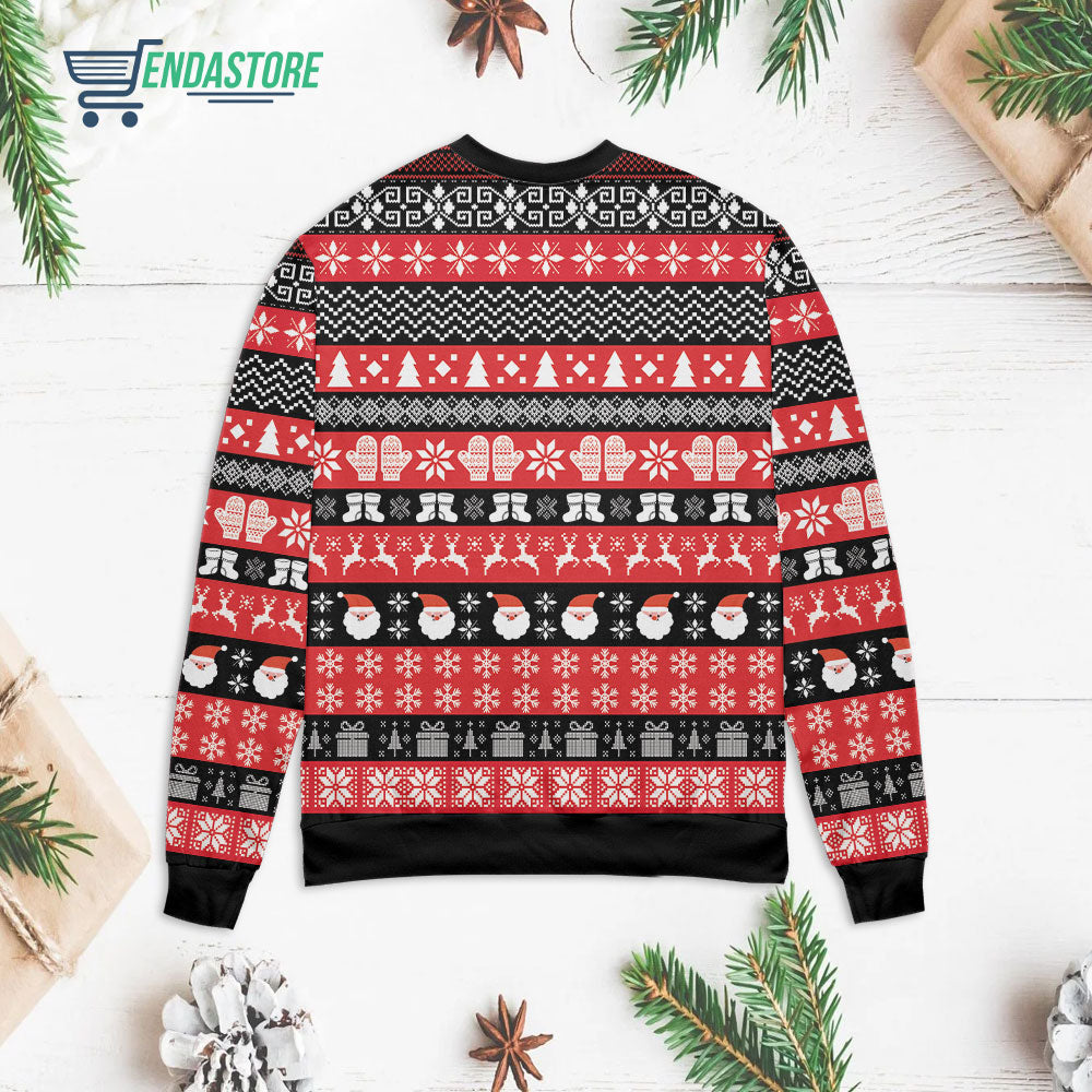 Red Wine I’m dreaming of a wine 3D Christmas Sweater - Holiday Gift product image 2