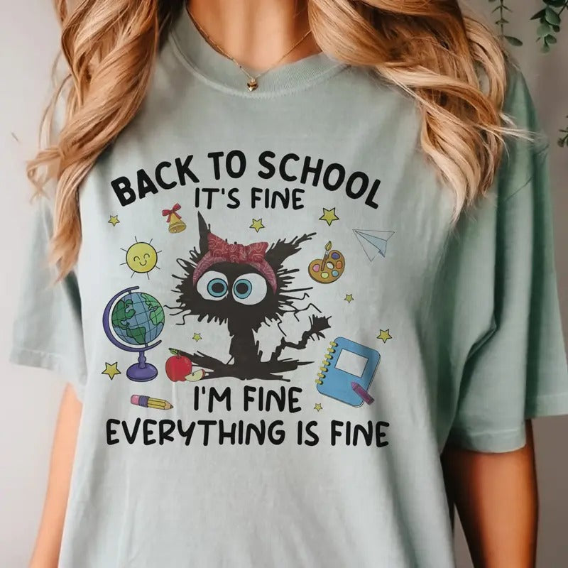 Back School Teacher Im Fine Pencil Bow Girly - Adult & Kids T-Shirts, Sweatshirts & Hoodies apparel design preview 1