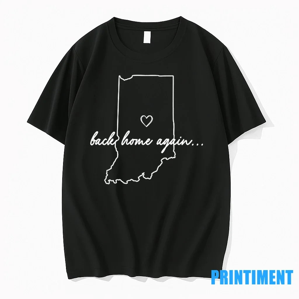 Back Home Again Indiana Map Sweater - Adult & Kids T-Shirts, Sweatshirts & Hoodies apparel design preview 1