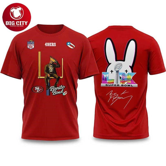 Bad Bunny 2026 49ers Bowl LX Halftime Show Two Sided - Adult & Kids T-Shirts, Sweatshirts & Hoodies apparel design preview 1