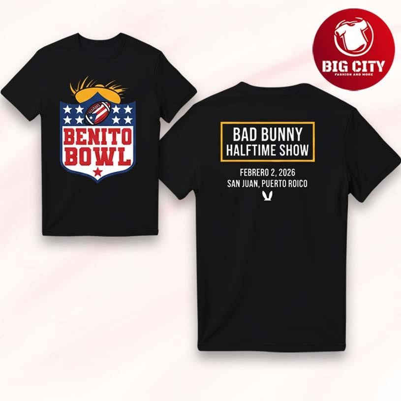 Bad Bunny Benito Bowl 2026 Halftime Show - Adult & Kids T-Shirts, Sweatshirts & Hoodies apparel design preview 1