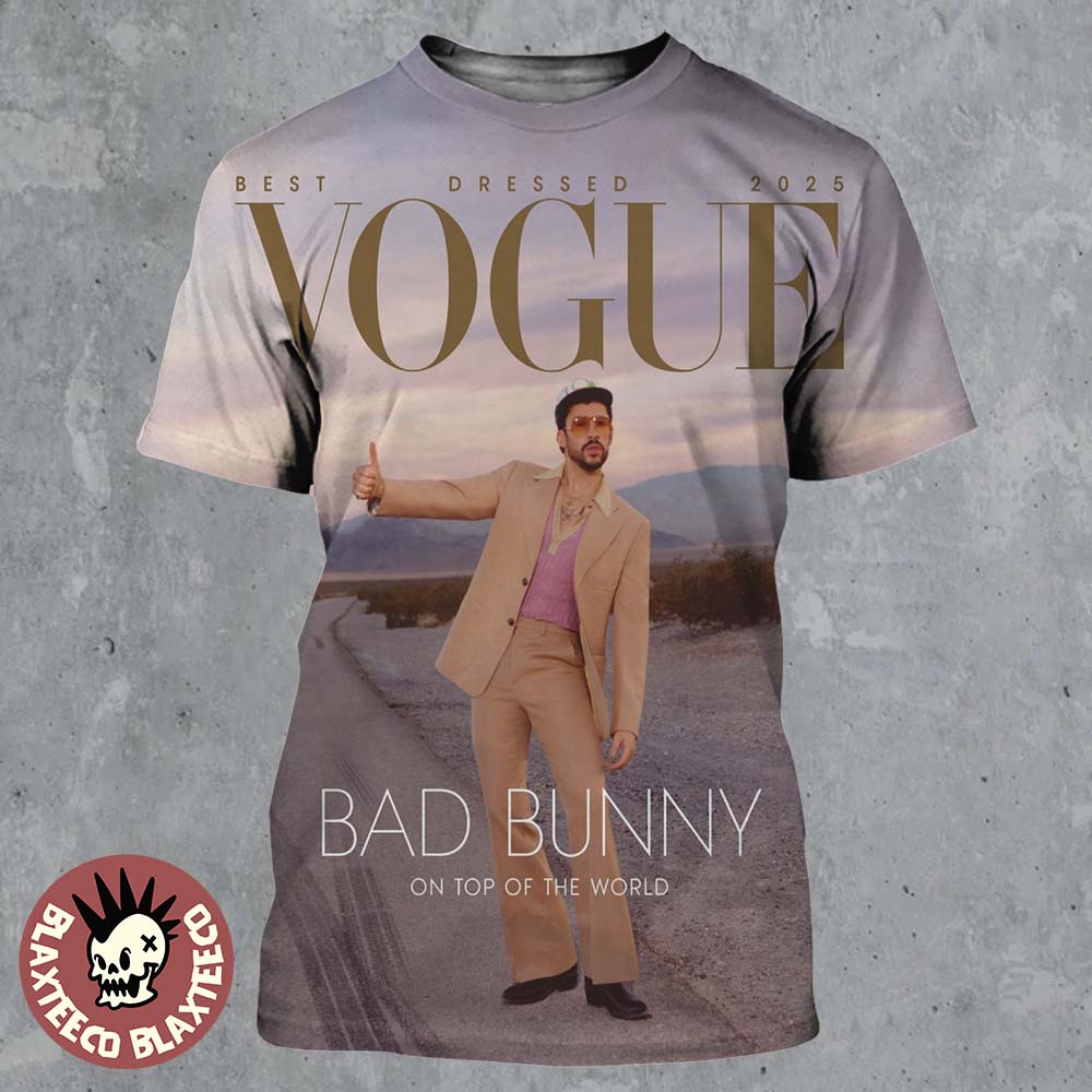 Bad Bunny Graces The Cover Of Vogue Magazine Best - Adult & Kids T-Shirts, Sweatshirts & Hoodies apparel design preview 1