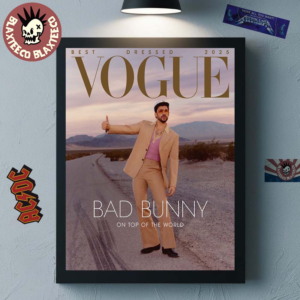 Bad Bunny Graces The Cover Of Vogue Magazine Best - Adult & Kids T-Shirts, Sweatshirts & Hoodies apparel design preview 1