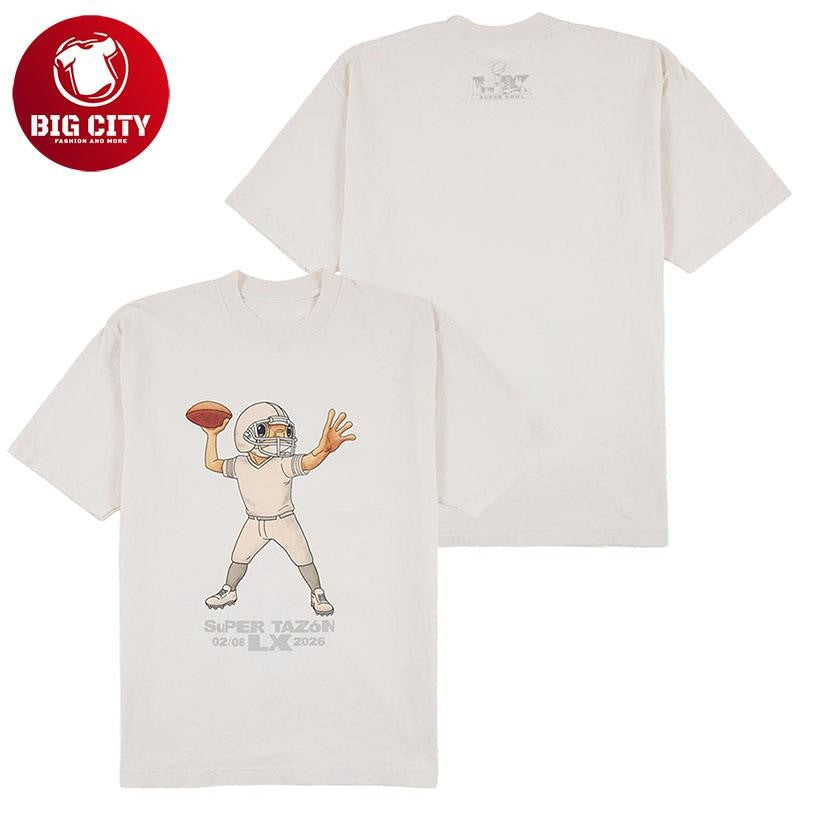 Bad Bunny Super Tazón LX 2026 Two Sided - Adult & Kids T-Shirts, Sweatshirts & Hoodies apparel design preview 1