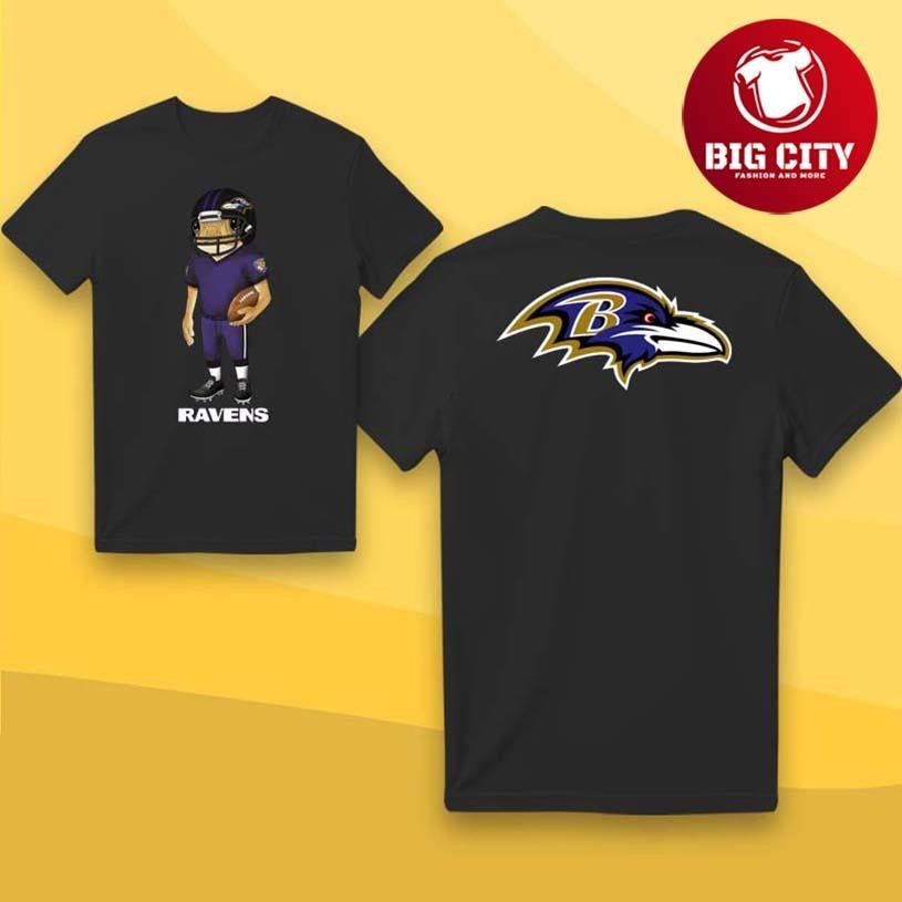Bad Bunny x Baltimore Ravens Concho Two Sided - Adult & Kids T-Shirts, Sweatshirts & Hoodies apparel design preview 1