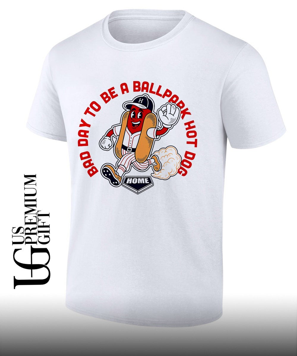 Bad Day To Be a Ballpark Hot Dog - Adult & Kids T-Shirts, Sweatshirts & Hoodies apparel design preview 1