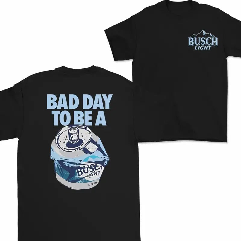 Bad Day Be Busch Light 2 Sides - Adult & Kids T-Shirts, Sweatshirts & Hoodies apparel design preview 1