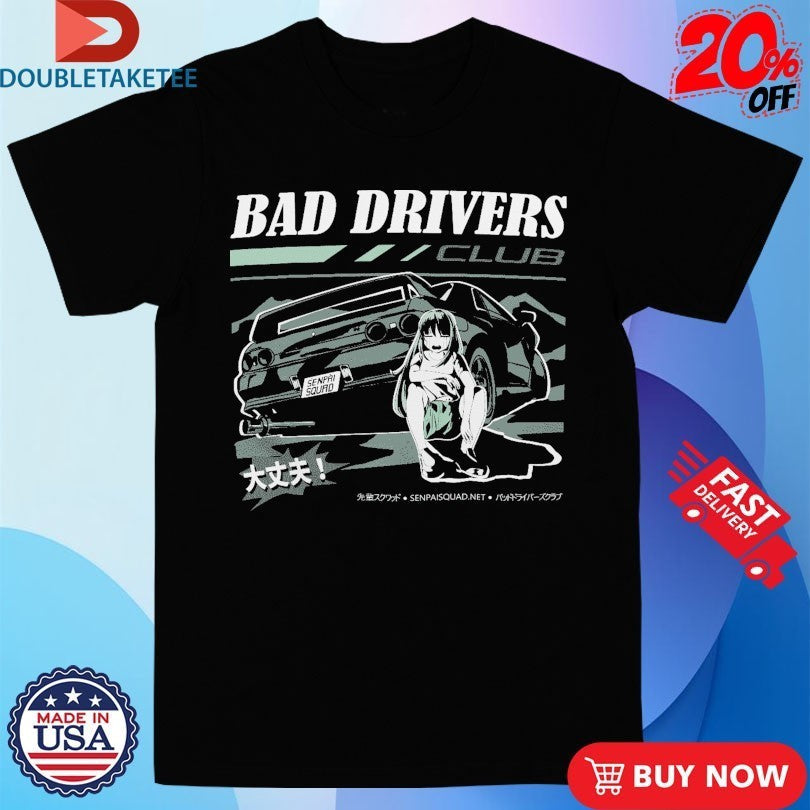 Bad Drivers Club R32 Crying Anime Waifu - Adult & Kids T-Shirts, Sweatshirts & Hoodies apparel design preview 1