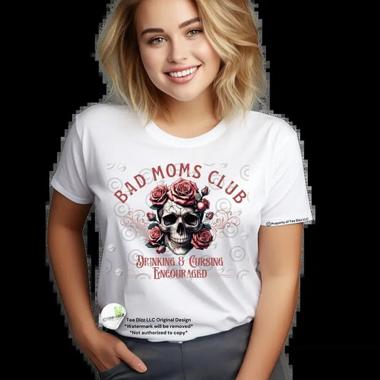 Bad Moms Club Funny Womenswear - Adult & Kids T-Shirts, Sweatshirts & Hoodies apparel design preview 1