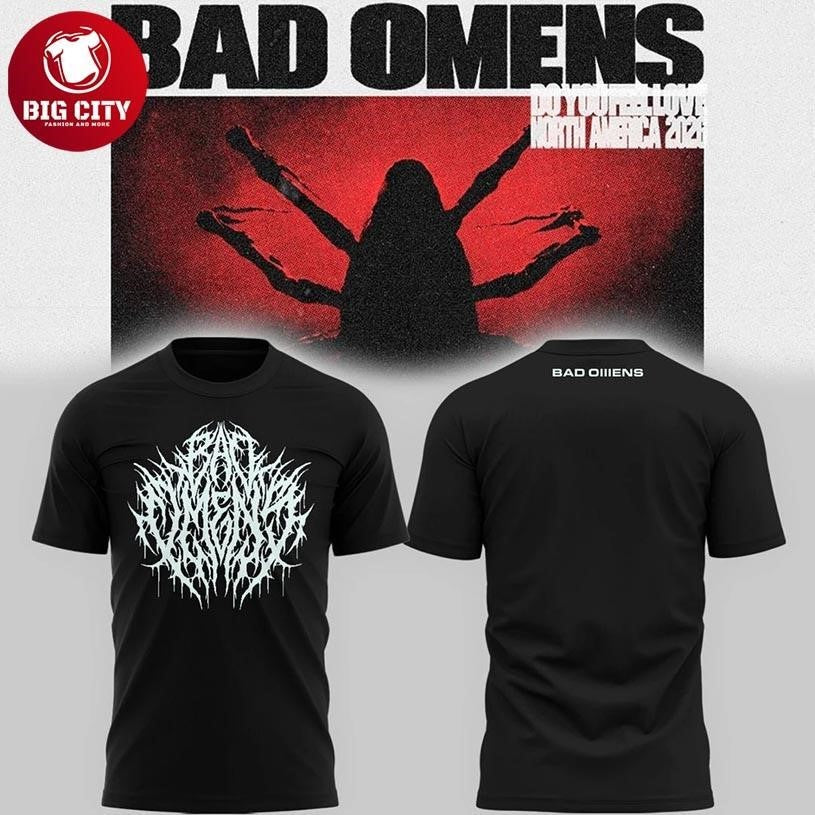 Bad Omens Do You Feel Love North America 2026 Two - Adult & Kids T-Shirts, Sweatshirts & Hoodies apparel design preview 1