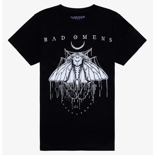 Bad Omens Moth Boyfriend Fit - Adult & Kids T-Shirts, Sweatshirts & Hoodies apparel design preview 1