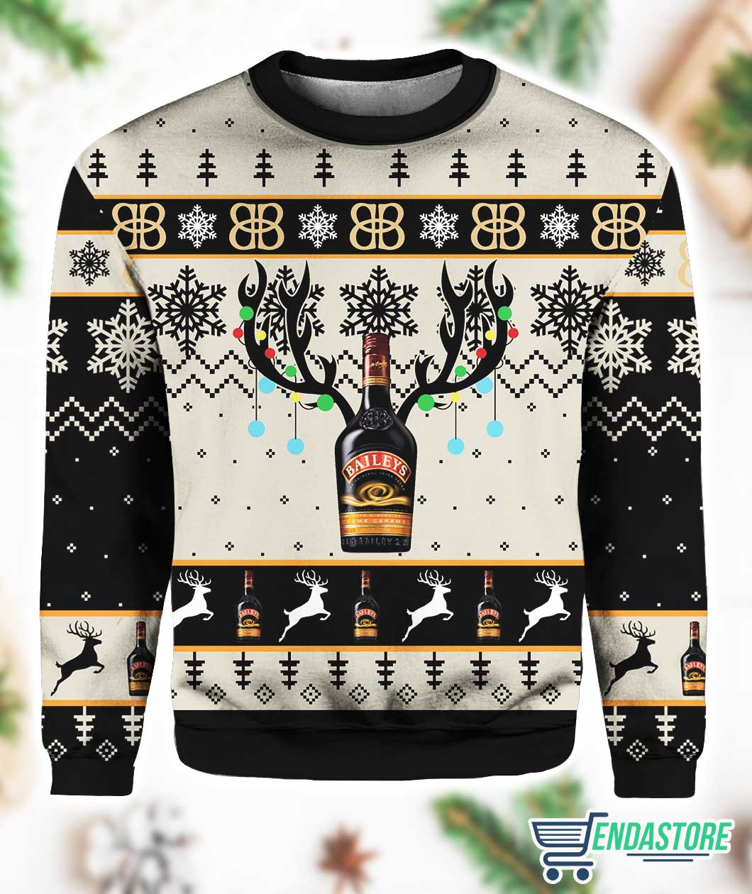 Baileys Reindeer 3D Ugly Christmas Sweater - Holiday Gift product image 3