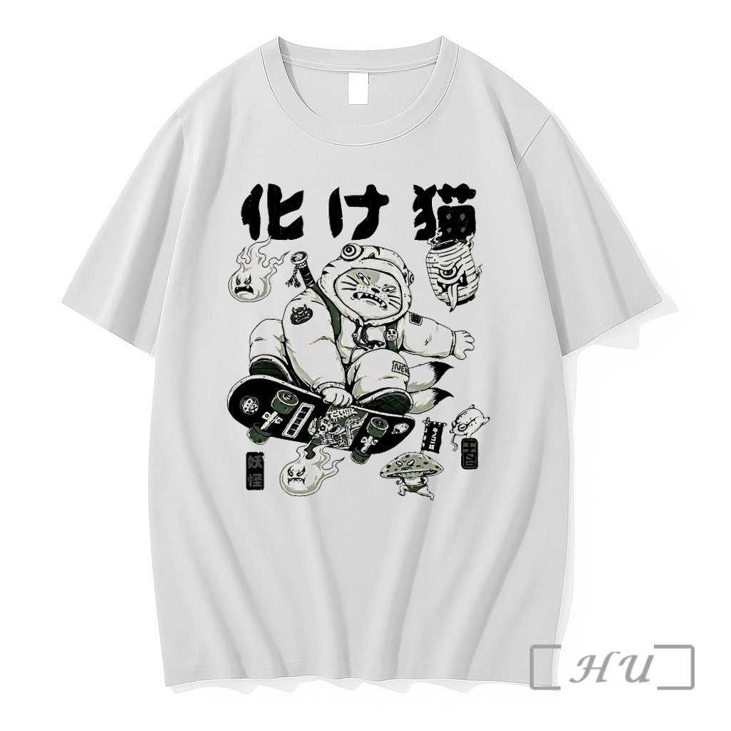 Bakeneko Gang A Skateboarding Cat Demon Sweater Jpg - Adult & Kids T-Shirts, Sweatshirts & Hoodies apparel design preview 1