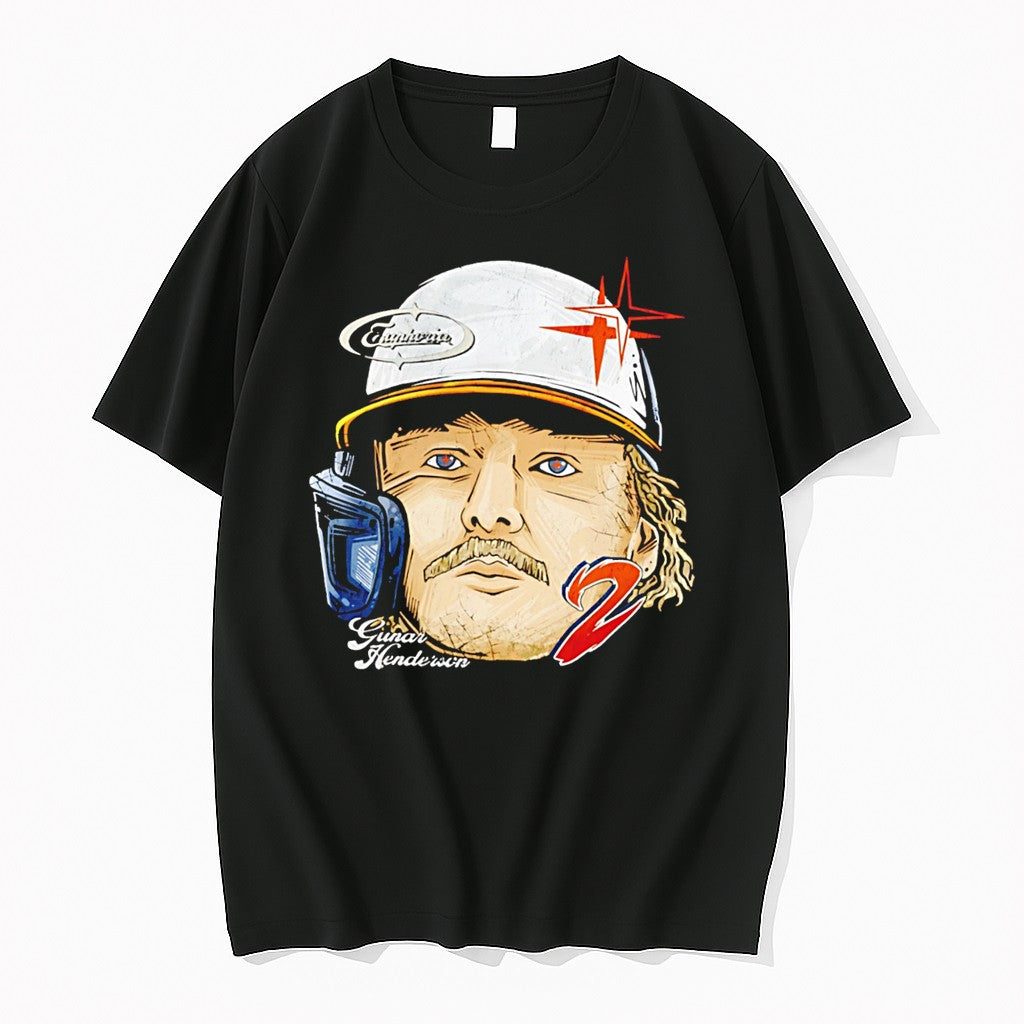 Baltimore Orioles Gunner Henderson Fat Head Hand - Adult & Kids T-Shirts, Sweatshirts & Hoodies apparel design preview 1