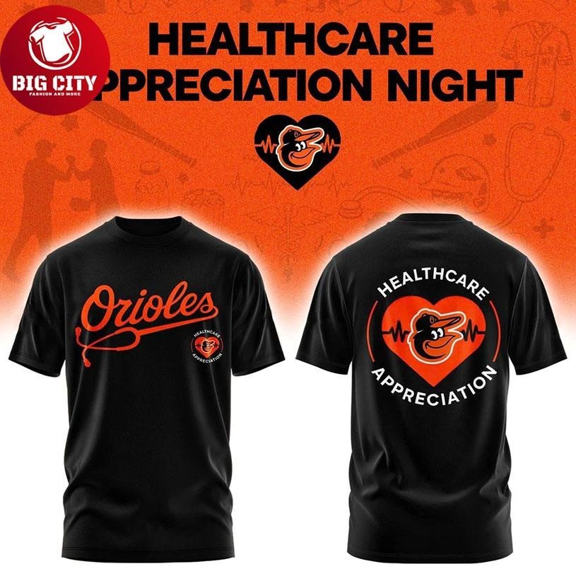 Baltimore Orioles Healthcare Appreciation Night 2026 - Adult & Kids T-Shirts, Sweatshirts & Hoodies apparel design preview 1