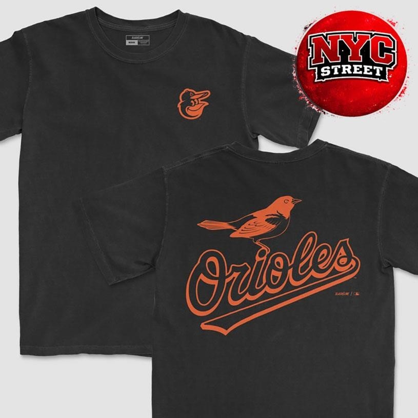 Baltimore Orioles MLB Outline Two Sided - Adult & Kids T-Shirts, Sweatshirts & Hoodies apparel design preview 1
