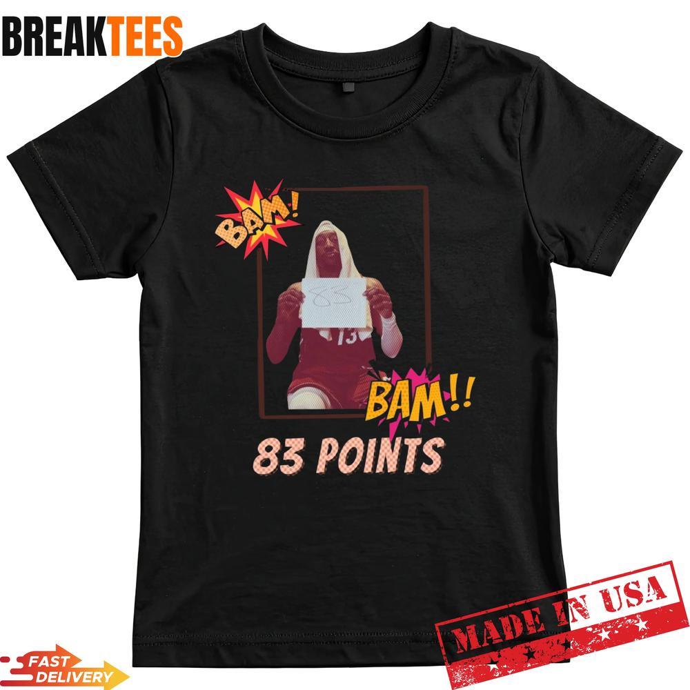 Ultimate Bam Adebayo Historic 83 Point Night - Adult & Kids T-Shirts, Sweatshirts & Hoodies apparel design preview 1