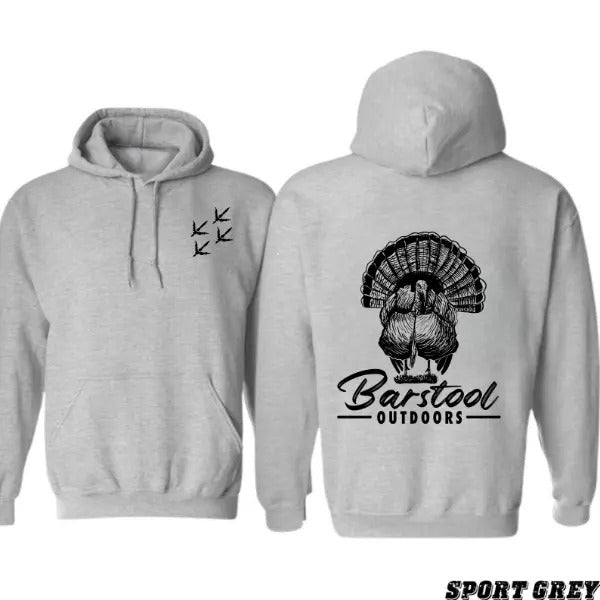 Barstool Outdoors Turkey Hunting Season 2 Sided - Adult & Kids T-Shirts, Sweatshirts & Hoodies apparel design preview 1