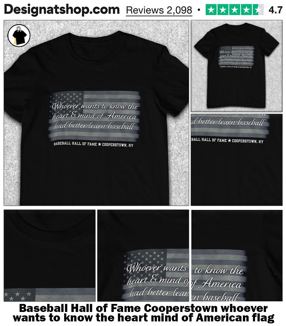 Baseball Hall of Fame Cooperstown whoever wants to - Adult & Kids T-Shirts, Sweatshirts & Hoodies apparel design preview 1