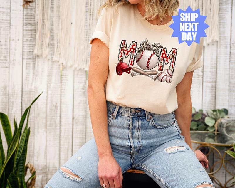 Baseball Mom Mama Game Day Sports - Adult & Kids T-Shirts, Sweatshirts & Hoodies apparel design preview 1