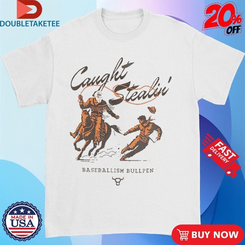 Baseballism Bullpen Caught Stealing - Adult & Kids T-Shirts, Sweatshirts & Hoodies apparel design preview 1