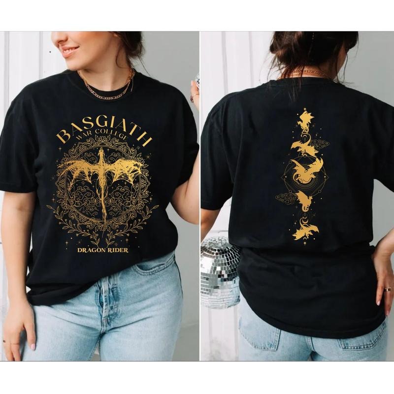 Basgiath War College 2 Sided Fourth Wing Dragon Rider - Adult & Kids T-Shirts, Sweatshirts & Hoodies apparel design preview 1