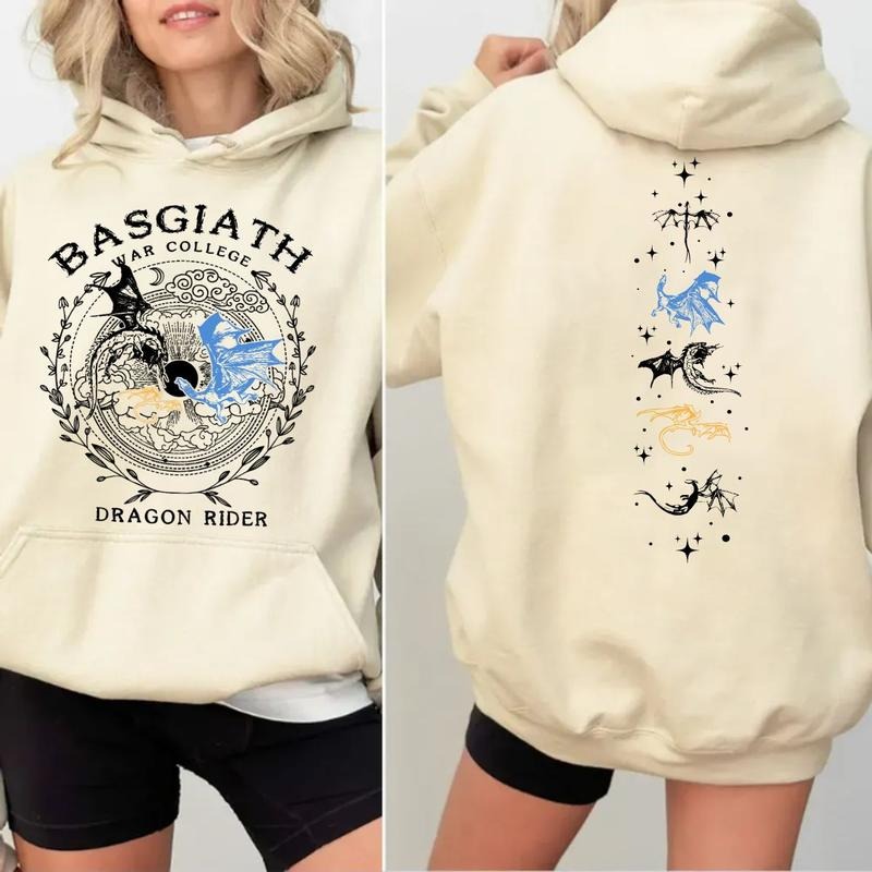 Basgiath War College 2 Sided Fourth Wing Rebecca - Adult & Kids T-Shirts, Sweatshirts & Hoodies apparel design preview 1