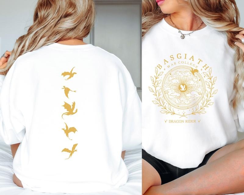 Basgiath War College 2 Sided Fourth Wing Dragon Rider - Adult & Kids T-Shirts, Sweatshirts & Hoodies apparel design preview 1