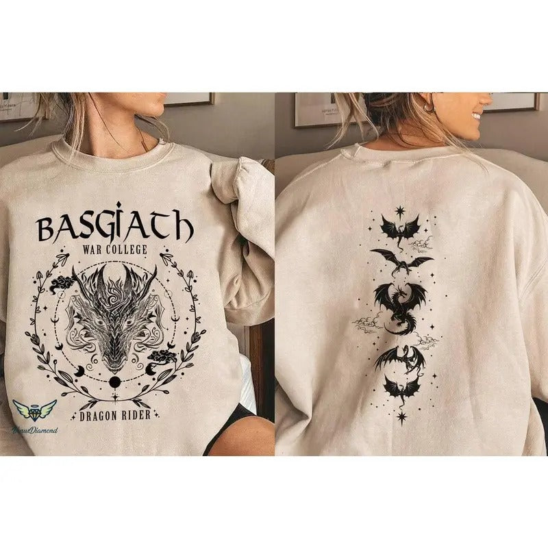 Basgiath War College 2 Sided Fourth Wing Dragon Rider - Adult & Kids T-Shirts, Sweatshirts & Hoodies apparel design preview 1