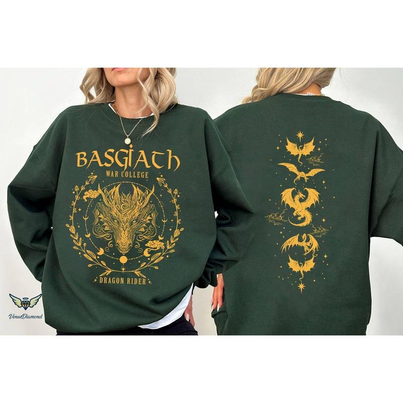 Basgiath War College 2 Sided Fourth Wing Dragon Rider - Adult & Kids T-Shirts, Sweatshirts & Hoodies apparel design preview 1