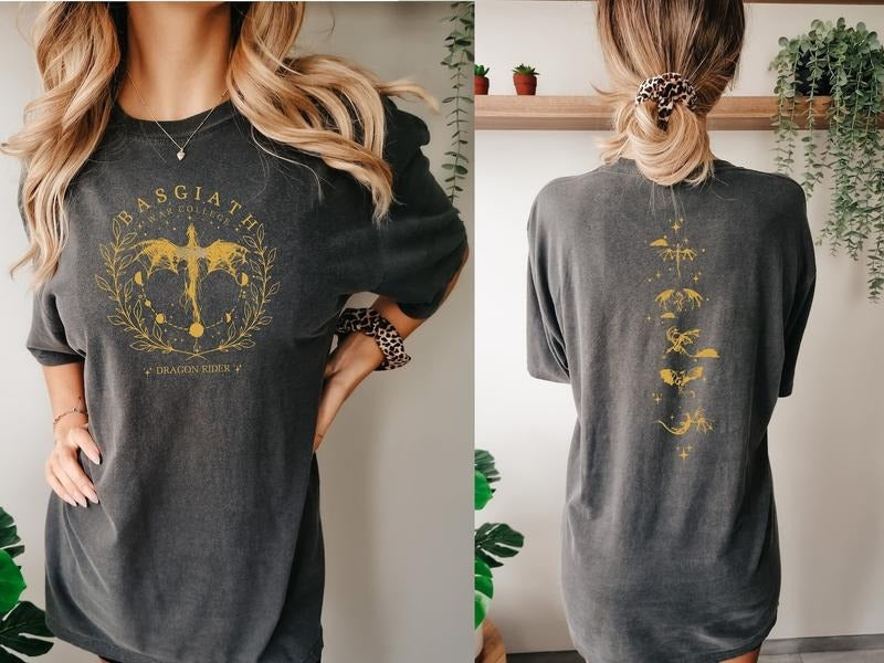 Basgiath War College 2 Sided Fourth Wing Dragon Rider - Adult & Kids T-Shirts, Sweatshirts & Hoodies apparel design preview 1