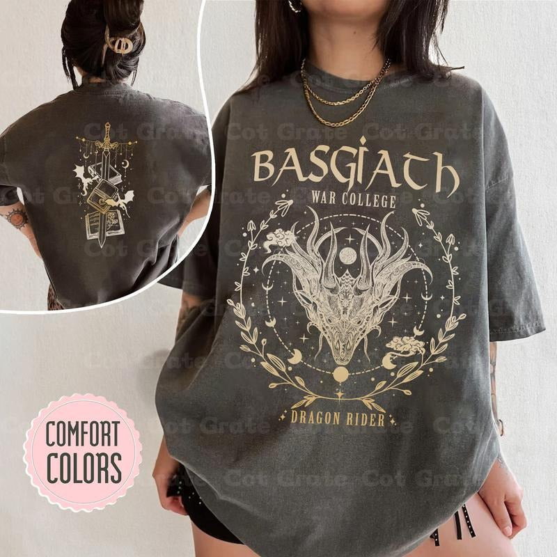 Basgiath War College 2 Sided Fourth Wing Dragon Rider - Adult & Kids T-Shirts, Sweatshirts & Hoodies apparel design preview 1