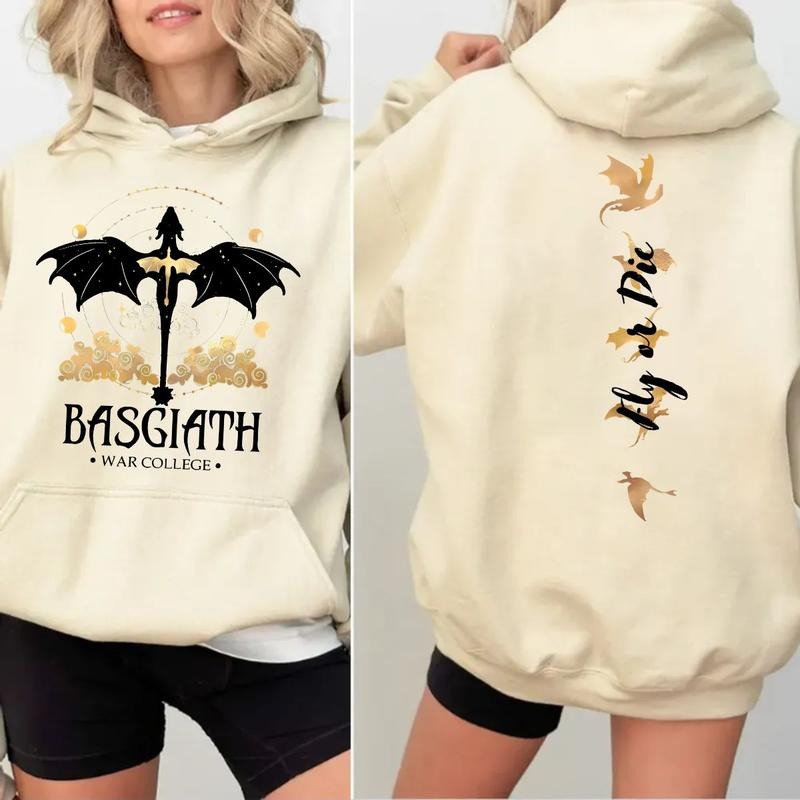 Basgiath War College 2 Sides Xaden Riorson Fourth - Adult & Kids T-Shirts, Sweatshirts & Hoodies apparel design preview 1